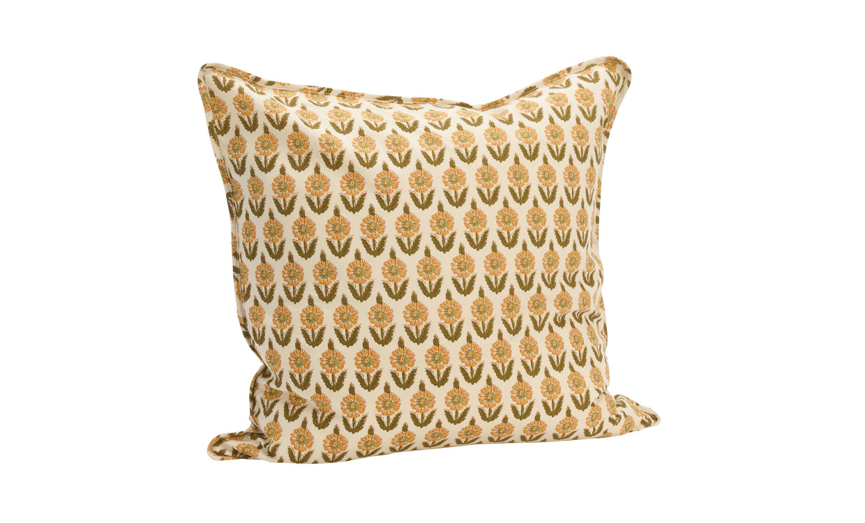 KUDDFODRAL 50x50 Offwhite/Gul i gruppen Mattor & Textil / Prydnadskuddar / Kuddfodral hos SoffaDirekt.se (CCP-5050-331)