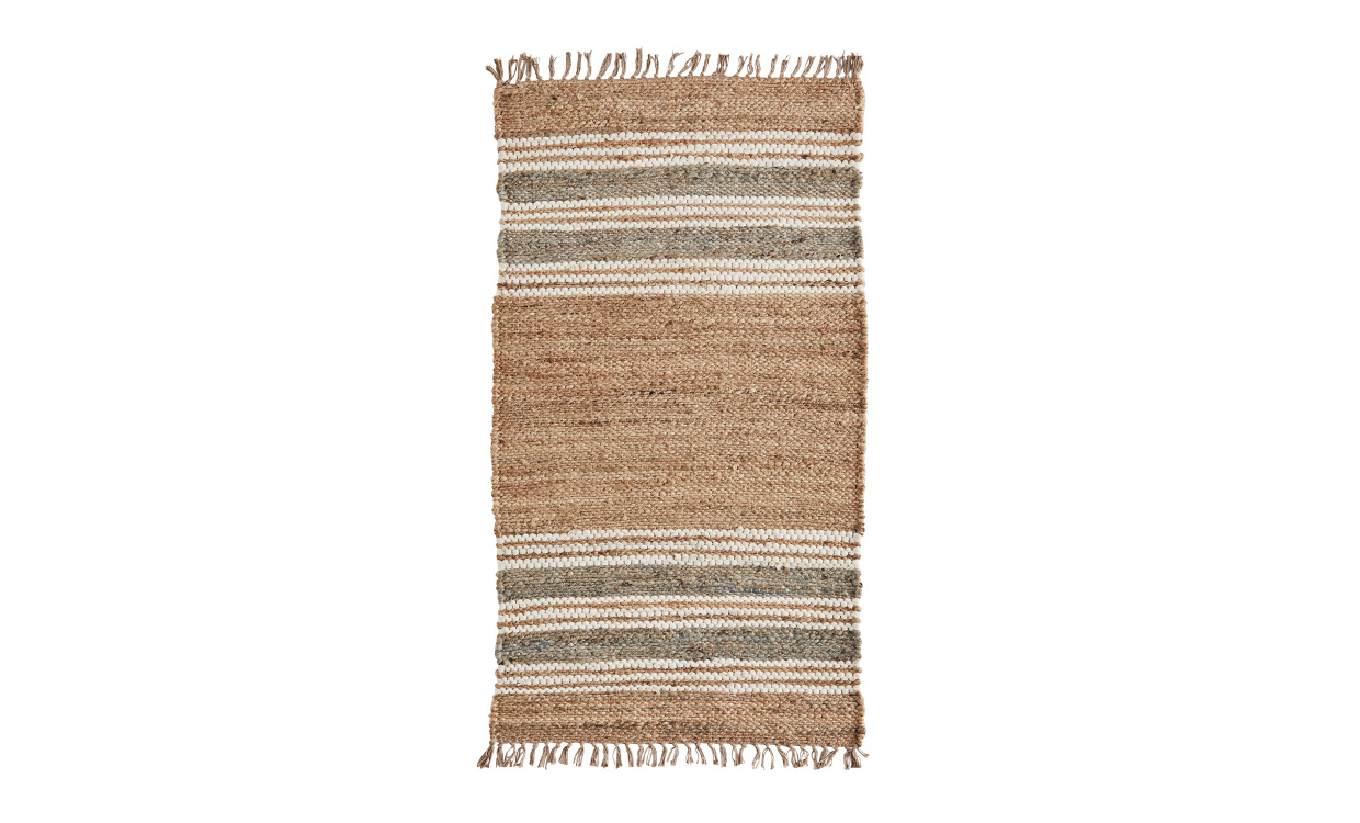 STRIPE Jutematta 70x140 Natur i gruppen Mattor & Textil / Mattor / Jutemattor hos SoffaDirekt.se (CJ-3889)