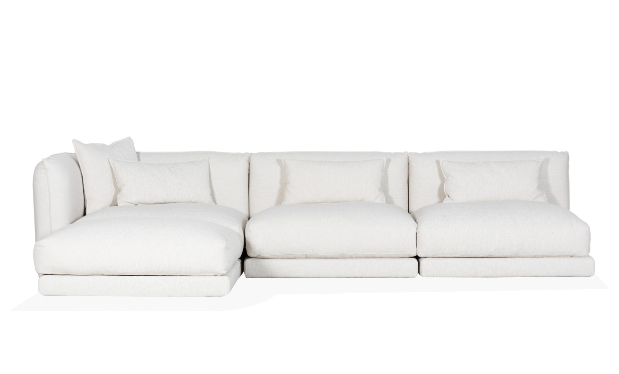 BROKLYN Modulsoffa Divan Vnster Offwhite i gruppen Vardagsrum / Soffor / Divansoffor hos SoffaDirekt.se (COR-L-1-MITT-2-WH)