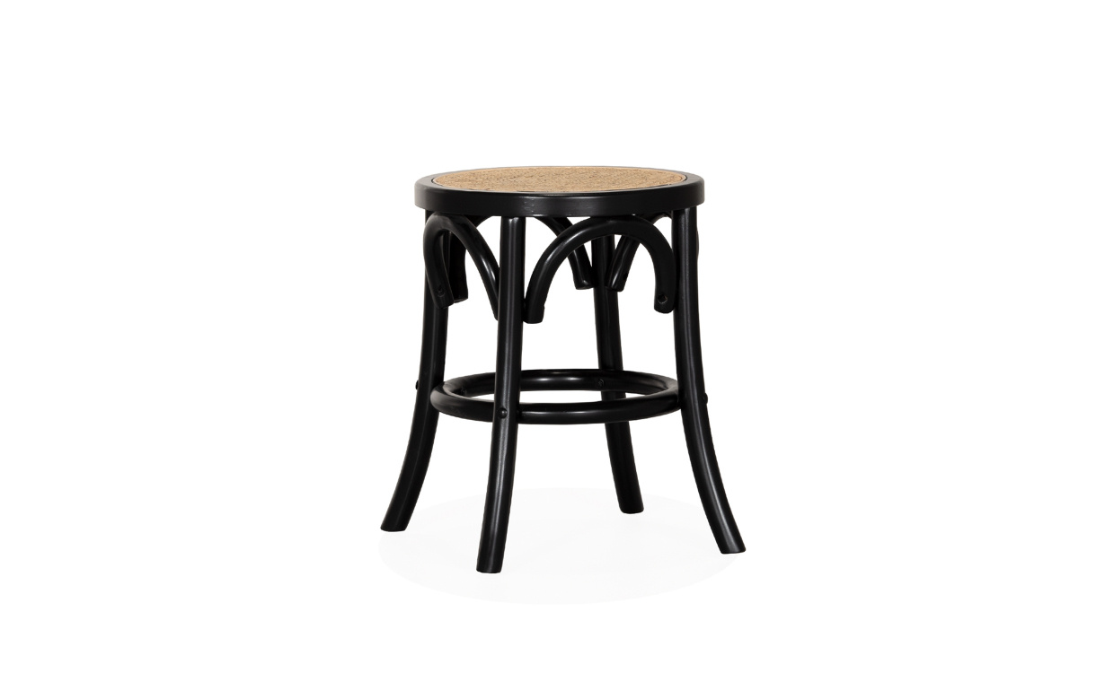 TOULON Pall Svart i gruppen Matplats / Sittmbler / Stolar hos SoffaDirekt.se (CSC1820-BL-NAT-LOW)