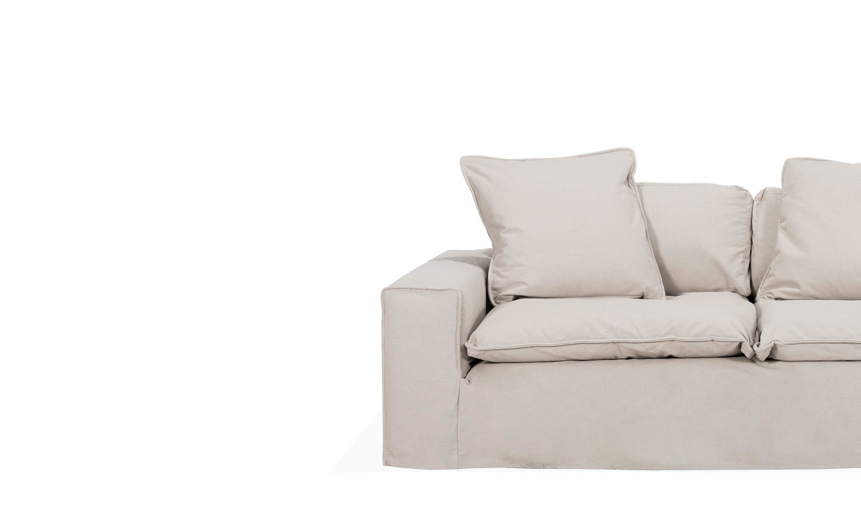 KLDSEL Dover Grand Deluxe 3-sitssoffa Linnebeige i gruppen Vardagsrum / Kldslar hos SoffaDirekt.se (DO3SBR002-COVER)