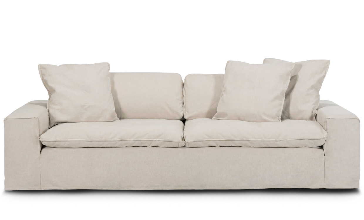 DOVER Grand Deluxe 4-sitssoffa Linnebeige i gruppen Vardagsrum / Soffor / 4-sits soffor hos SoffaDirekt.se (DO4SBR002)