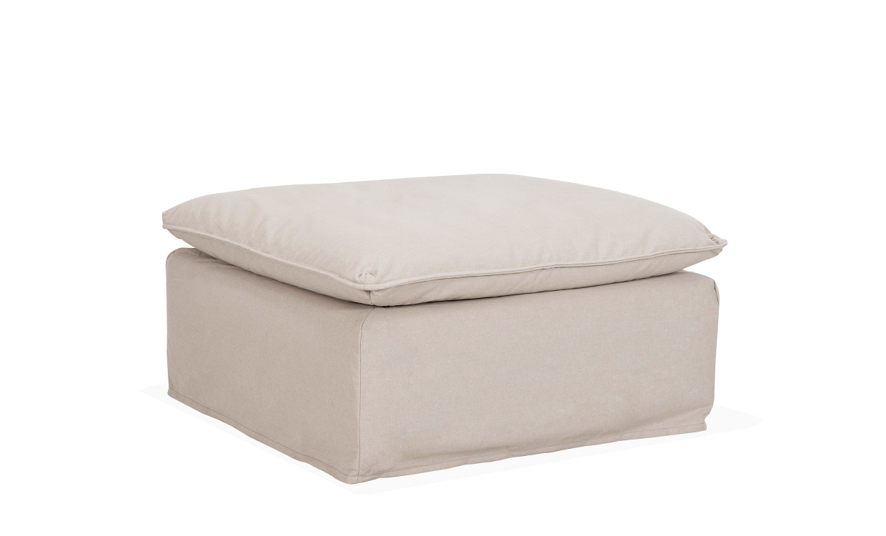 DOVER Grand Deluxe Fotpall Linnebeige i gruppen Vardagsrum / Soffor / Fotpallar hos SoffaDirekt.se (DOFSBR002)