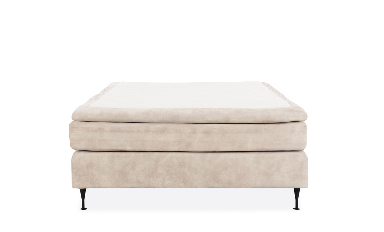 ELIE Kontinentals�ng 120 Sammet Beige i gruppen Sovrum / S�ngar / S�ngar 120 hos SoffaDirekt.se (ELIE-BED120-BE)