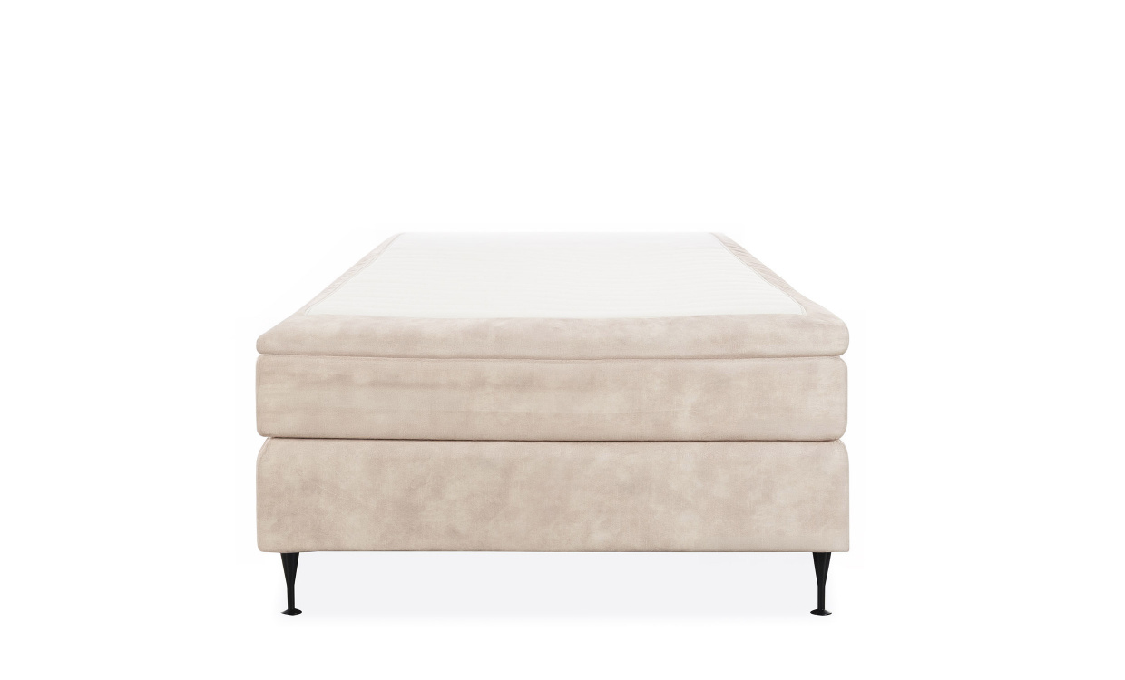 ELIE Kontinentalsäng 90 Sammet Beige i gruppen Sovrum / Sängar / Sängar 90 hos SoffaDirekt.se (ELIE-BED90-BE)