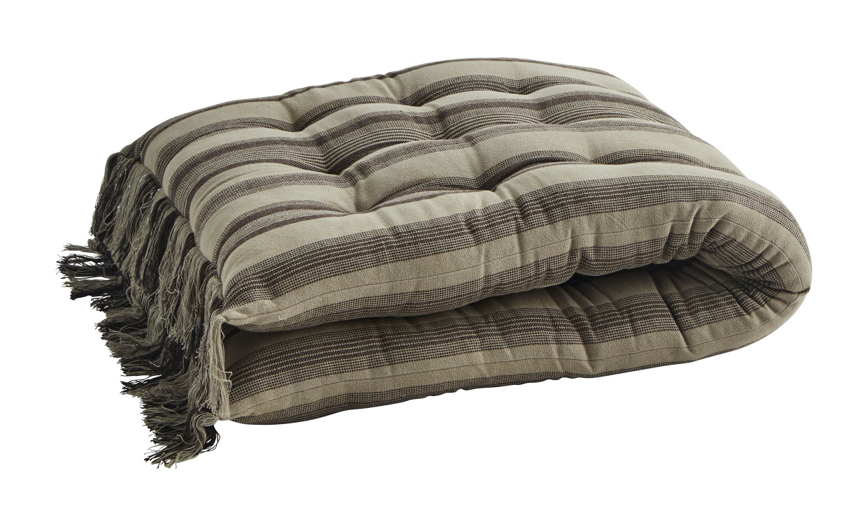 DYNA 60x140 Randig Khaki i gruppen Mattor & Textil / Dynor hos SoffaDirekt.se (FM-0010-24E)