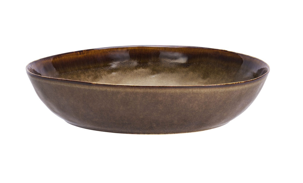 SERVERINGSSKL Stengods Brun i gruppen Kk / Dukning & Servering hos SoffaDirekt.se (HL1045830)