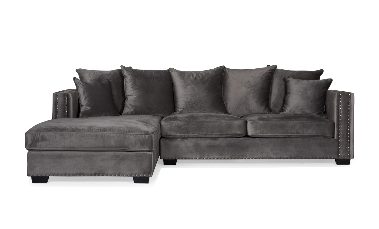 MANHATTAN Divansoffa Vnster Mrkgr i gruppen Vardagsrum / Soffor / Divansoffor hos SoffaDirekt.se (HS-313-LL-40)