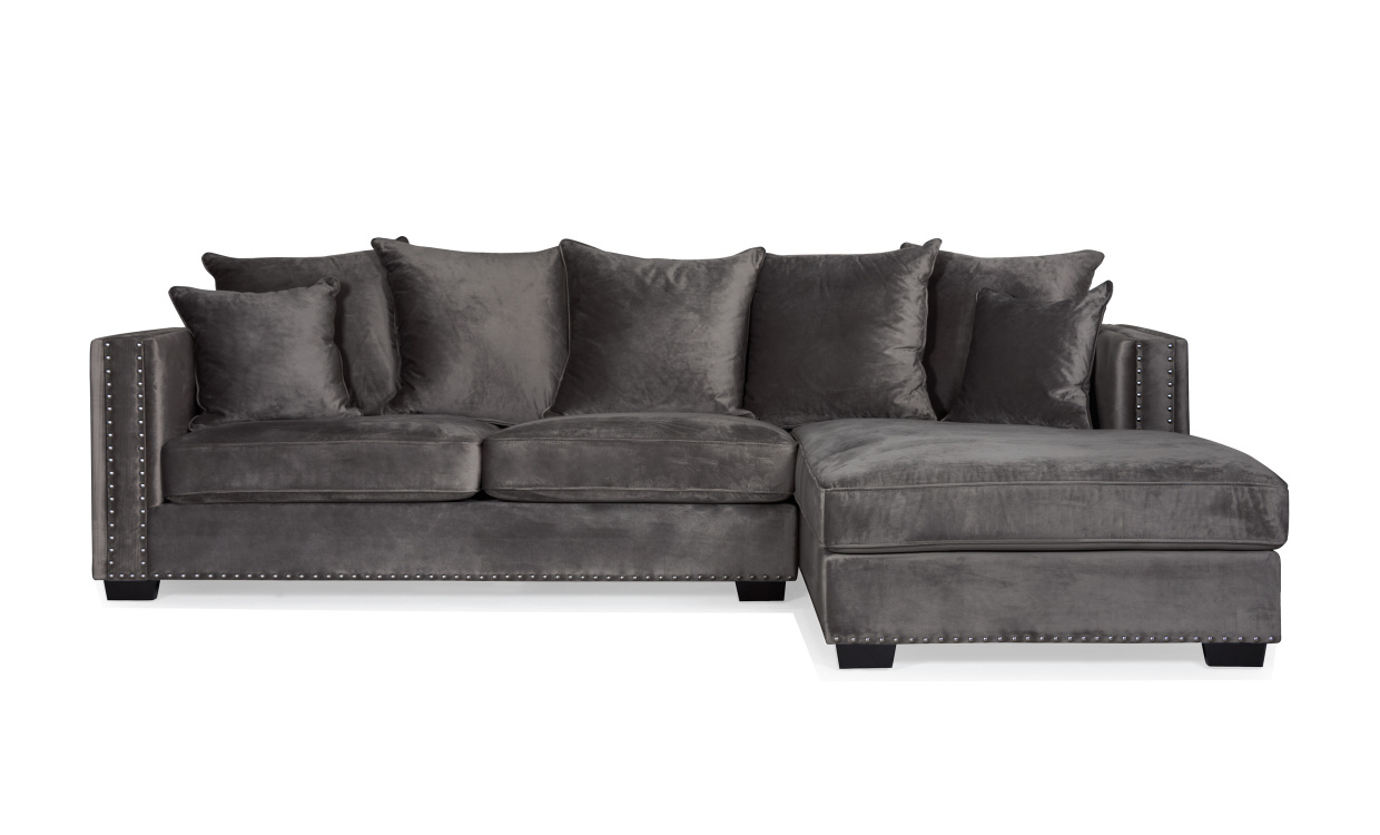 MANHATTAN Divansoffa Hger Mrkgr i gruppen Vardagsrum / Soffor / Divansoffor hos SoffaDirekt.se (HS-313-LR-40)