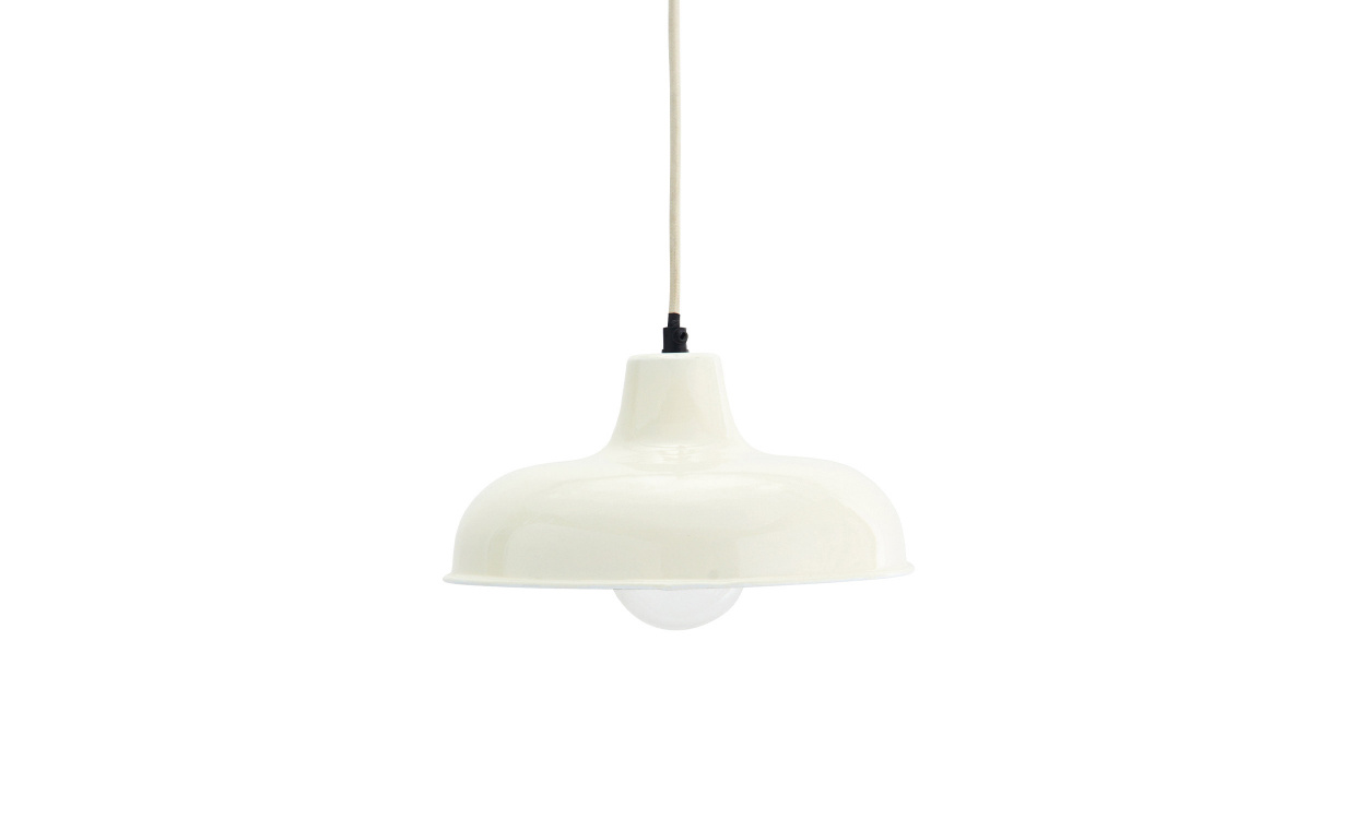 ENAMEL Taklampa Vit i gruppen Belysning / Lampor / Taklampor hos SoffaDirekt.se (IML-136-IV)