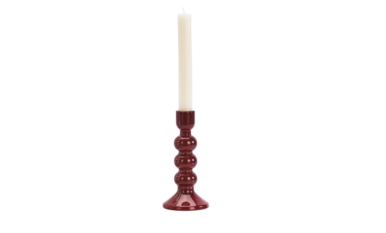 LJUSSTAKE Glas Rd L i gruppen Dekoration / Ljusstakar och Lyktor hos SoffaDirekt.se (J4123102R)