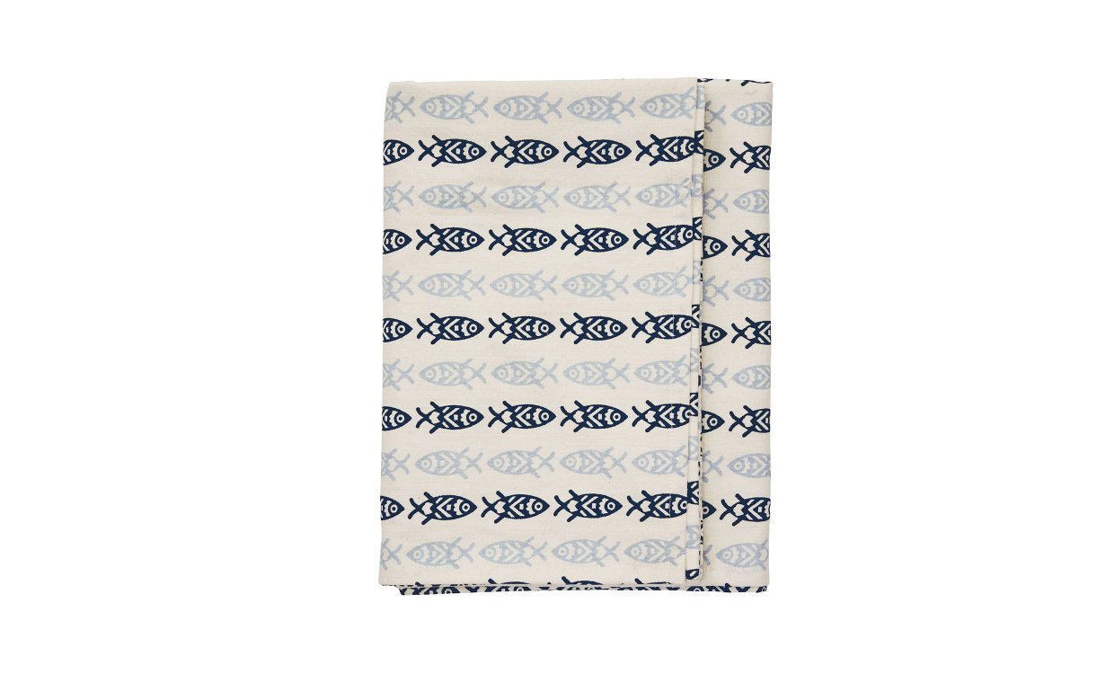 FISK Duk Offwhite/Bl� i gruppen K�k / K�kstextil hos SoffaDirekt.se (JOTC2806)