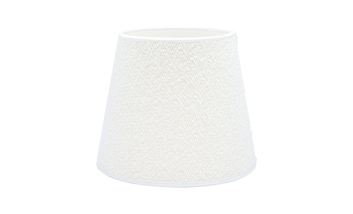 MIA Bouclette Lampskrm 17 cm Vit i gruppen Belysning / Tillbehr / Lampskrmar hos SoffaDirekt.se (ML01-4710)