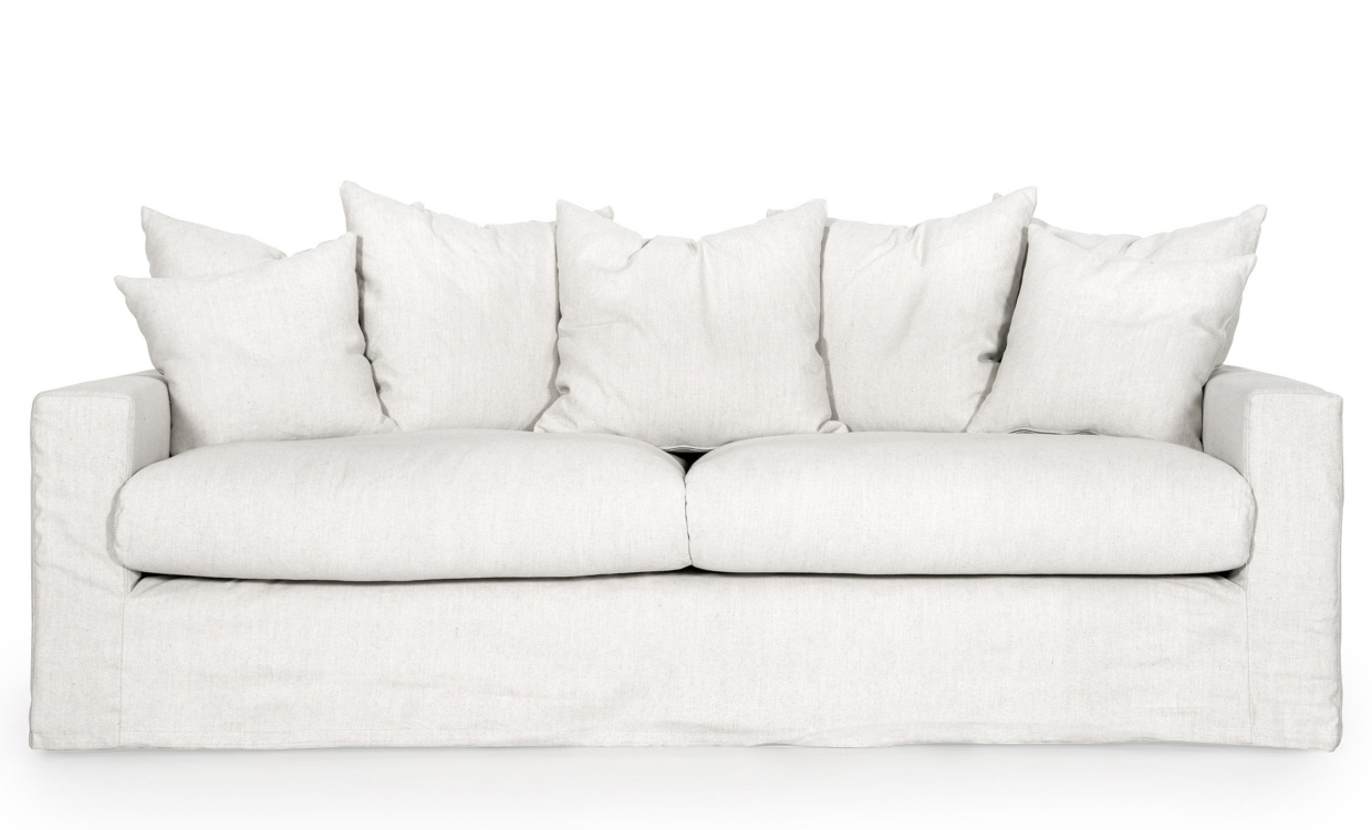MONACO PREMIUM 3-sitssoffa Vit i gruppen Vardagsrum / Soffor / 3-sits soffor hos SoffaDirekt.se (MO3SVI)