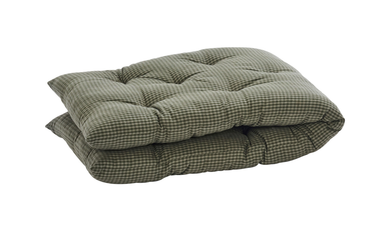 DYNA 45x125 Rutig Mrkgrn i gruppen Mattor & Textil / Dynor hos SoffaDirekt.se (MP-45125-264)