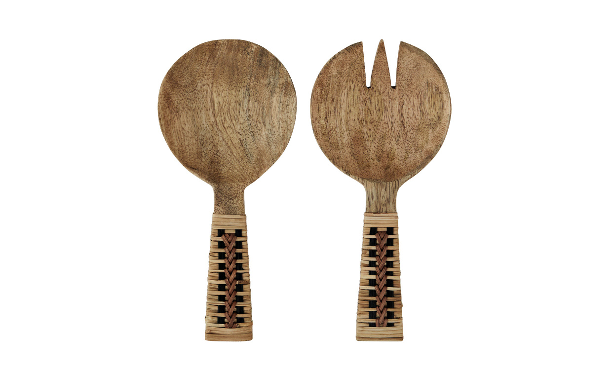 WOODEN Serveringsbestick Natur i gruppen Kk / Dukning & Servering hos SoffaDirekt.se (MSD-24-15)