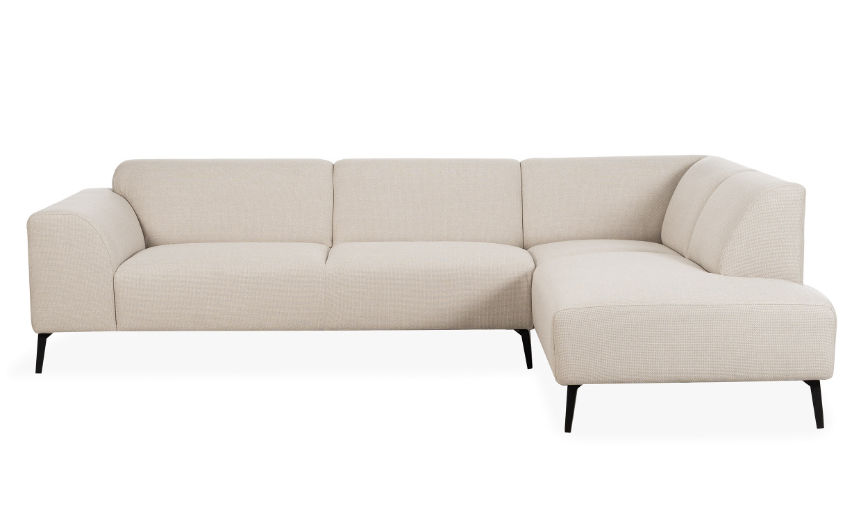 NICE L-Soffa Hger Greige i gruppen Vardagsrum / Soffor / Hrnsoffor hos SoffaDirekt.se (NICE-3A-OW)