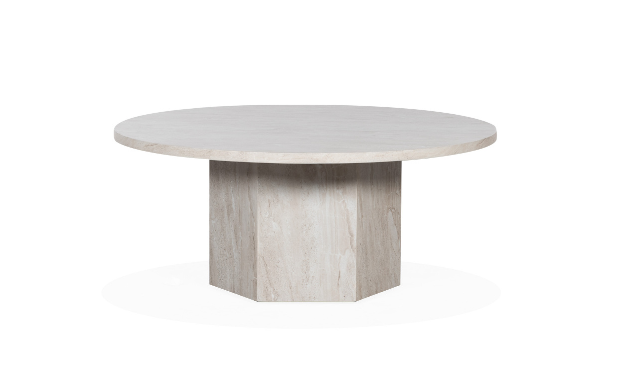 CATANIA Soffbord 95 Beige i gruppen Vardagsrum / Soffbord / Marmorbord hos SoffaDirekt.se (OL-2092CT-A-BE)
