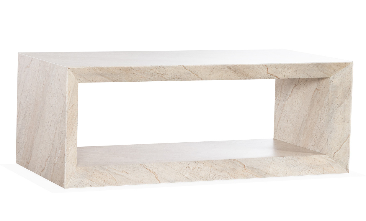 CATANIA DOUBLE Soffbord Beige i gruppen Vardagsrum / Soffbord hos SoffaDirekt.se (OL-2230CT-A-SY36)