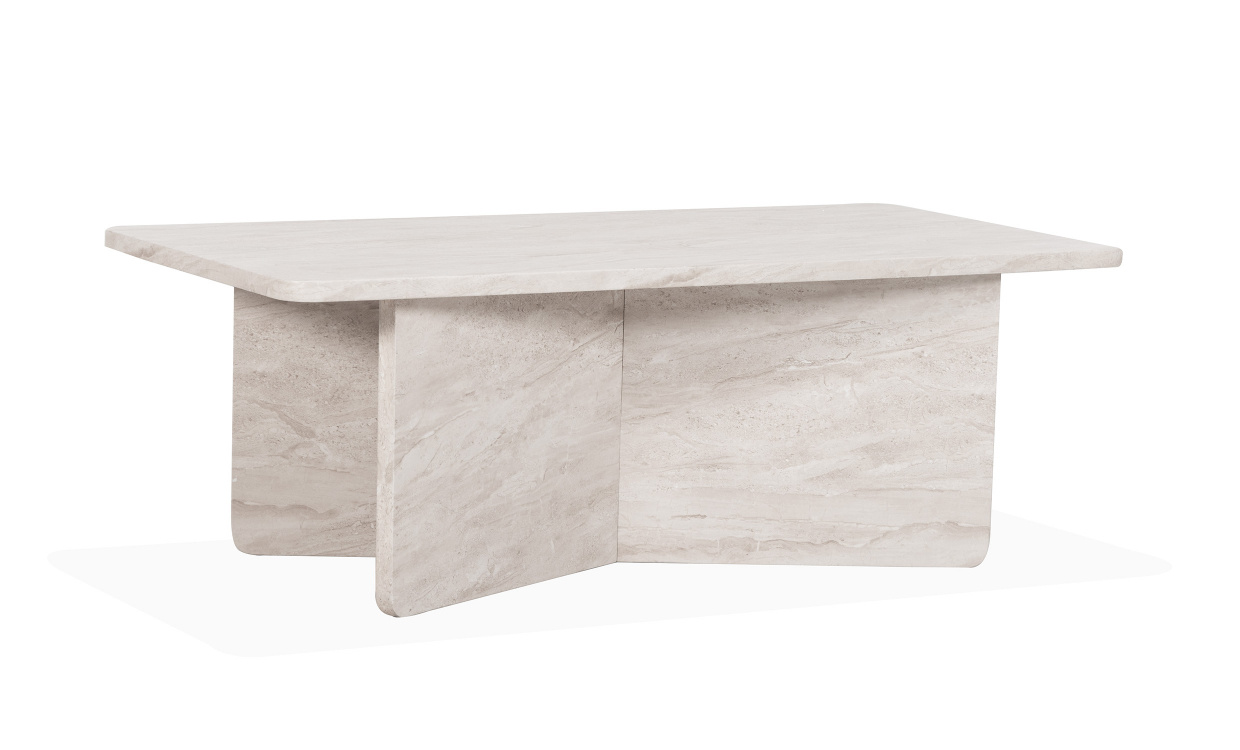 CATANIA Soffbord Cross 120 Beige i gruppen Vardagsrum / Soffbord hos SoffaDirekt.se (OL-2381CT-C-BE)