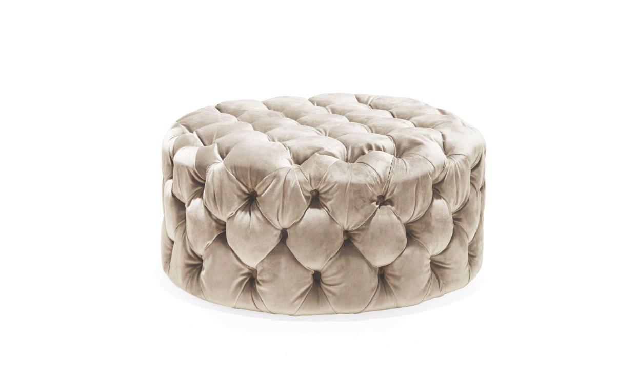 BELGRAVIA Sittpuff Velvet Sand i gruppen Vardagsrum / Ftljer / Sittpuffar hos SoffaDirekt.se (OT-160-2SA)
