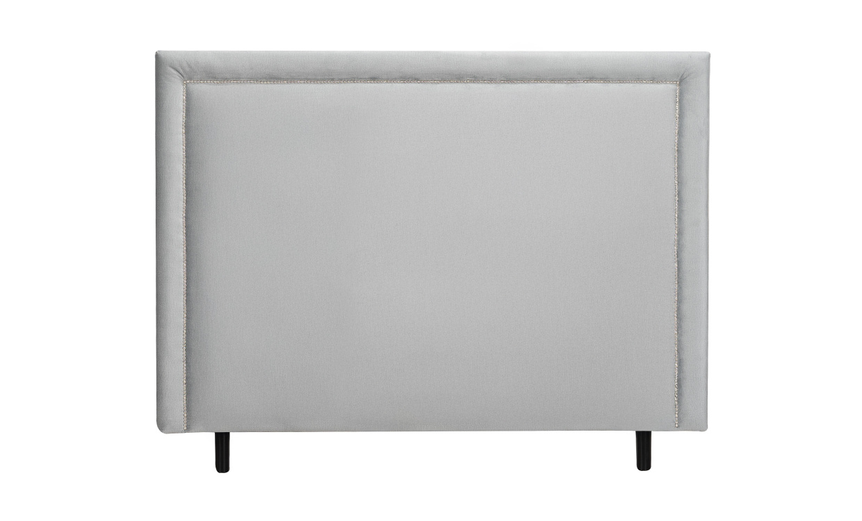 PERLA Snggavel 180 Sammet Ljusgr i gruppen Sovrum / Snggavlar / Snggavlar 180 hos SoffaDirekt.se (PESG180LG)