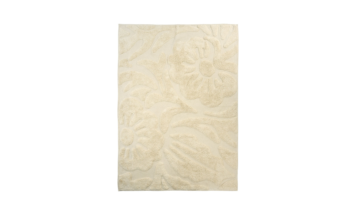 MATTA Tuftad 140x200 Ivory i gruppen Mattor & Textil / Mattor / Bomullsmattor hos SoffaDirekt.se (PI-002B)