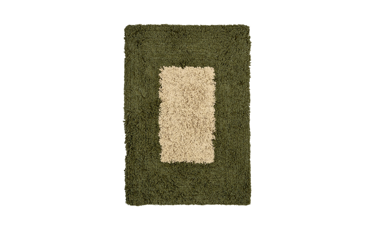 BADRUMSMATTA 60x90 Khaki i gruppen Mattor & Textil / Mattor / Ryamattor hos SoffaDirekt.se (PI-1557-K)