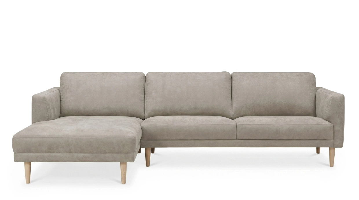 PORTOFINO Divansoffa V�nster M�rkbeige Ekben i gruppen Vardagsrum / Soffor / Divansoffor hos SoffaDirekt.se (PO-D3-SO23)