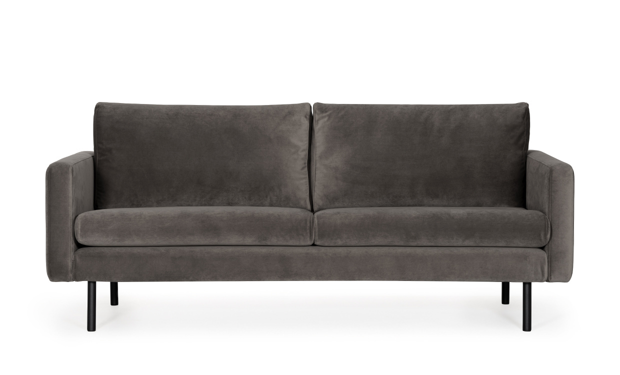 SANDHAMN 3-sitssoffa Velvet Mrkgr i gruppen Vardagsrum / Soffor / 3-sits soffor hos SoffaDirekt.se (SA3SSA18)