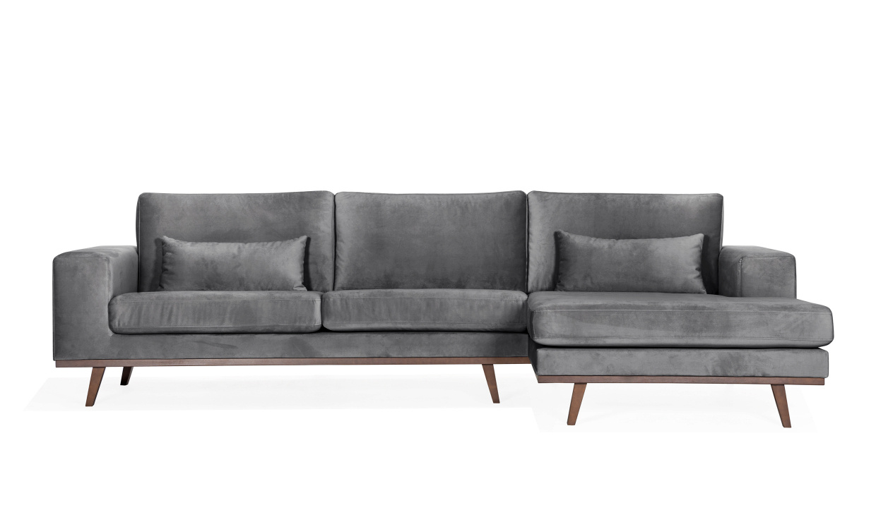 STOCKHOLM Divansoffa Hger Velvet Edition Mrkgr i gruppen Vardagsrum / Soffor / Divansoffor hos SoffaDirekt.se (ST3DRI96)