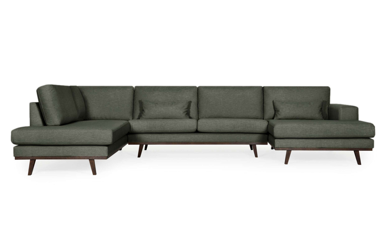 STOCKHOLM Fusion U-soffa Vnster Forest i gruppen Vardagsrum / Soffor / U-Soffor hos SoffaDirekt.se (STA3DCA88)