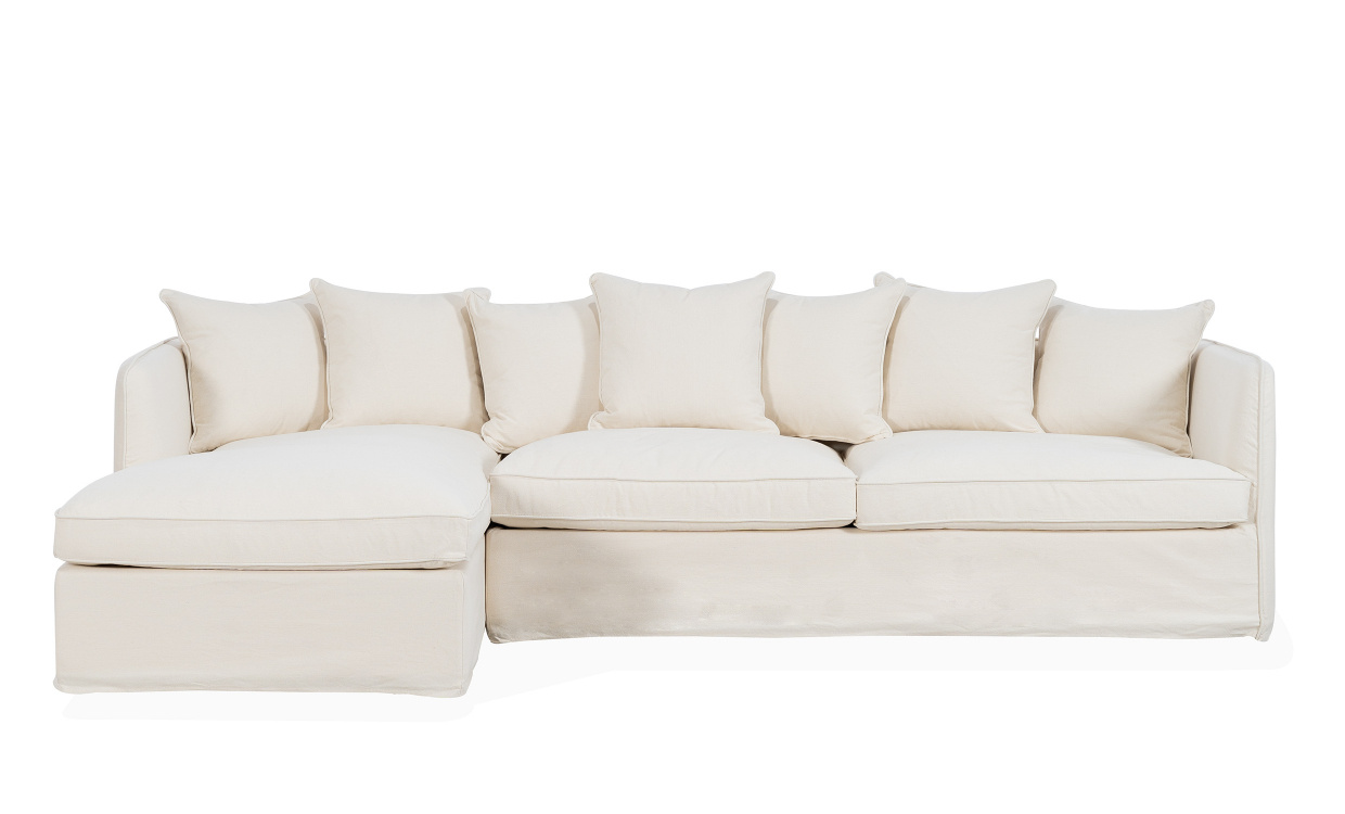STEDFORD Bddsoffa Divan Vnster Beige i gruppen Vardagsrum / Soffor / Bddsoffor hos SoffaDirekt.se (STF-CORN-LHF-067-5D)