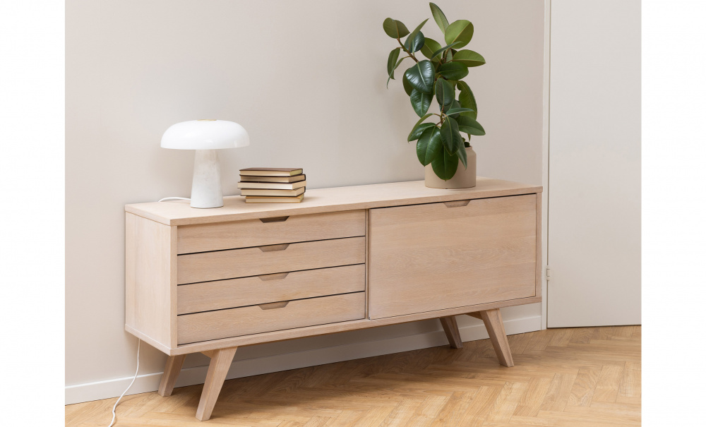 MATILDA Sidobord Vitoljad i gruppen Vardagsrum / Frvaringsmbler / Sideboards hos SoffaDirekt.se (0000060578)