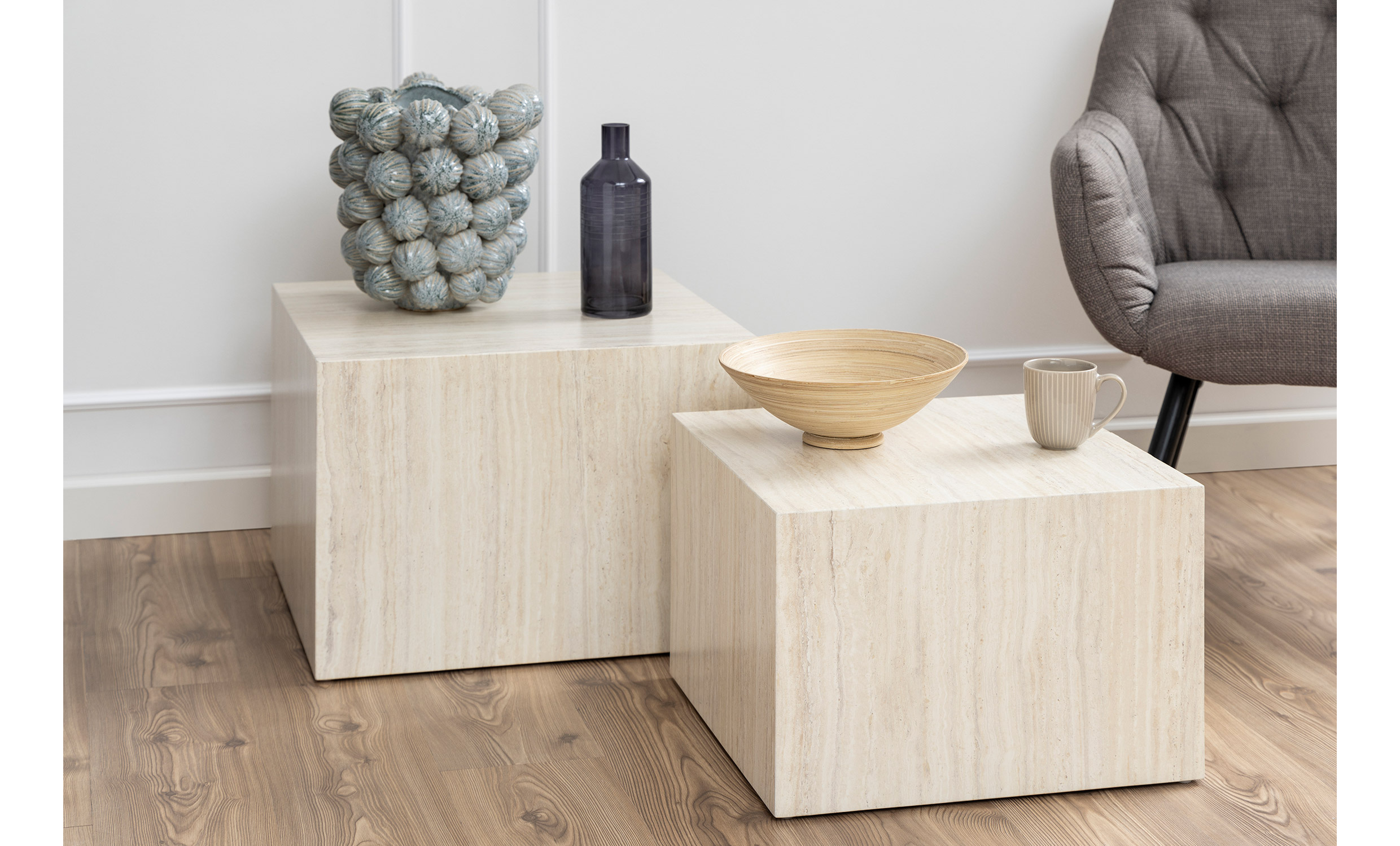 DAISY Soffbord 2-set Beige