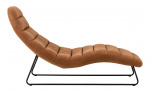 CHARLIE Schäslongfåtölj Brun