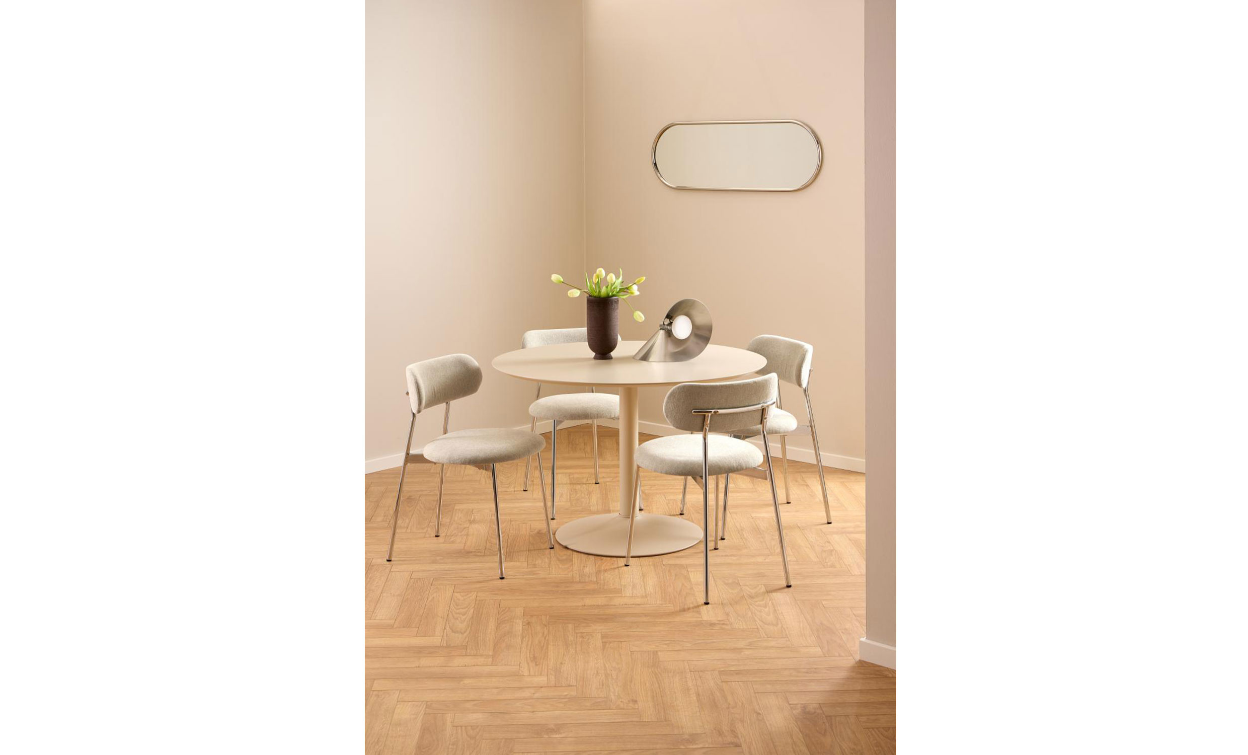 NOIR� Stol Beige/Krom