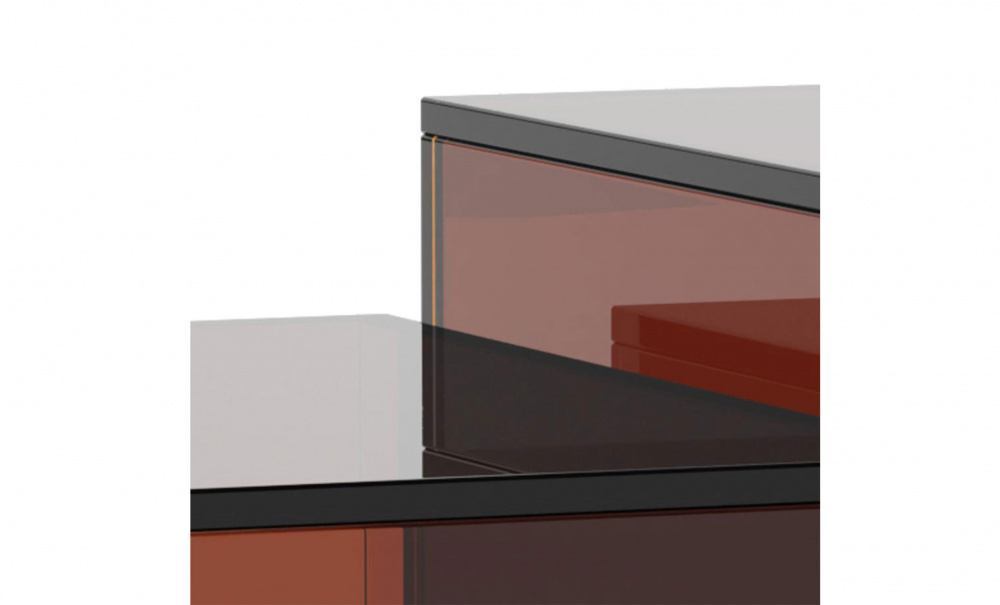 Bild nr 4 (DAISY Soffbord Glas 2-set Brun)