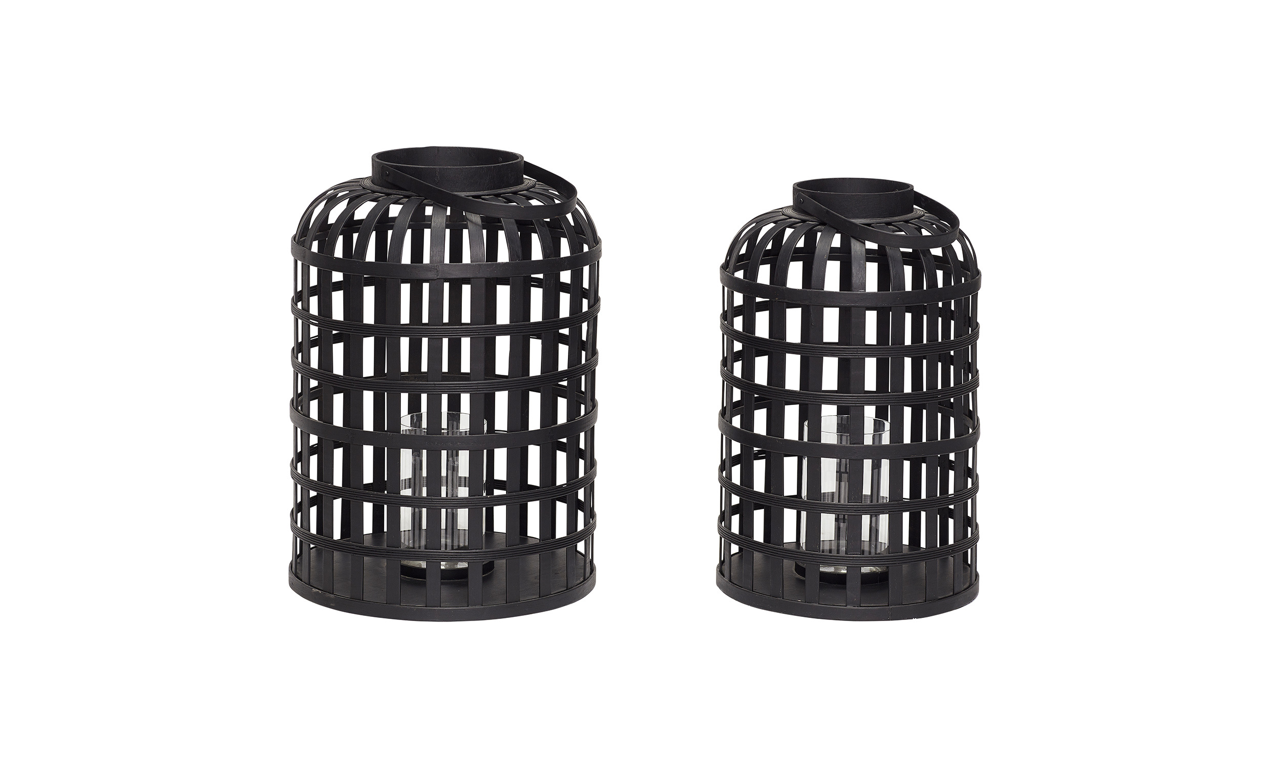 GRID Ljuslykta 2 Set Svart