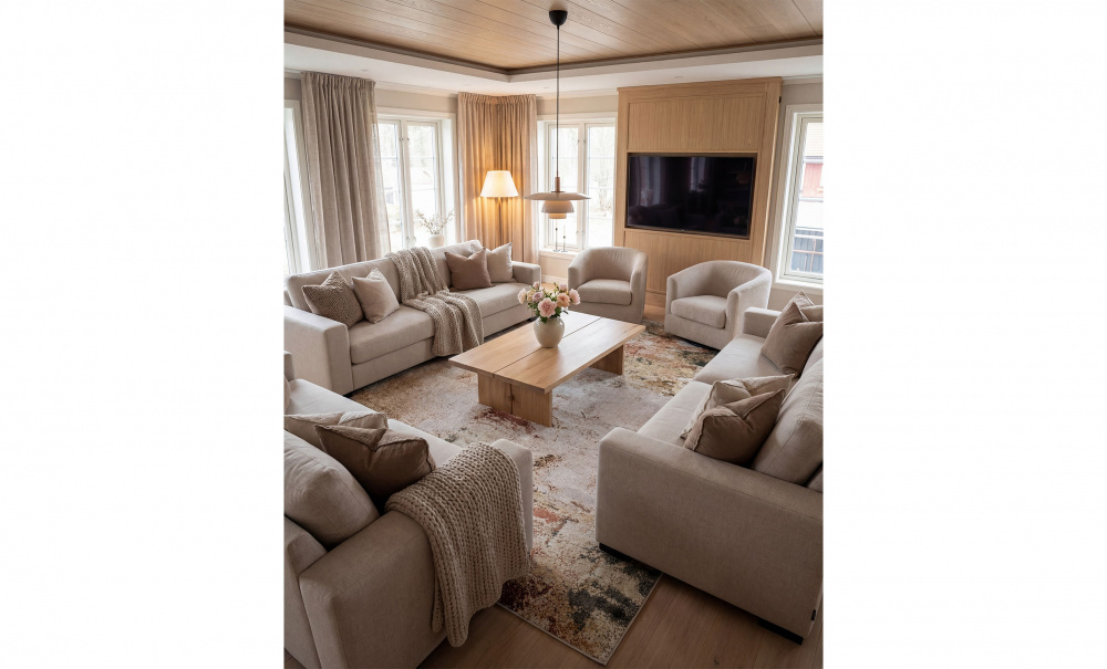 Bild nr 2 (ELIN Matta 200x290 Beige)