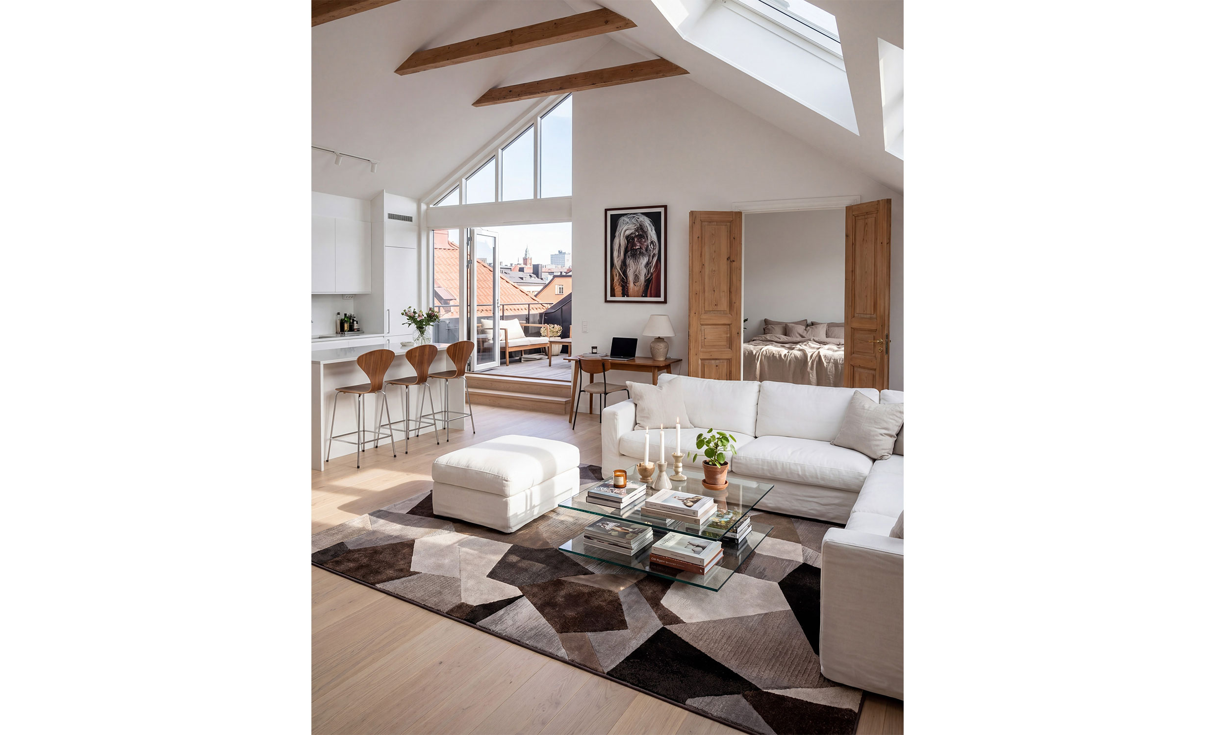 CALIA Matta 200x290 Brun/Beige