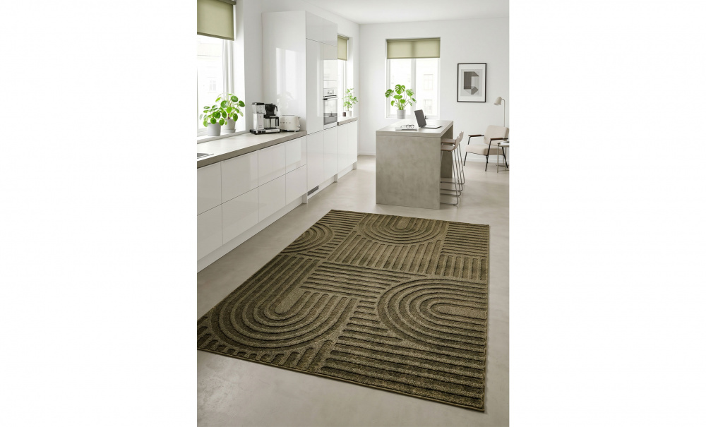 Bild nr 2 (DEJAN Matta 160x230 Olive)