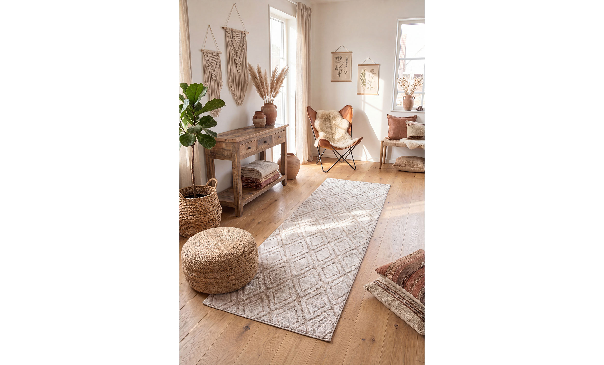 ARGYLE Matta 80x135 Beige