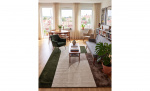Byt till bild nr 2 (DIEGO Matta 160x230 Olive/Beige)