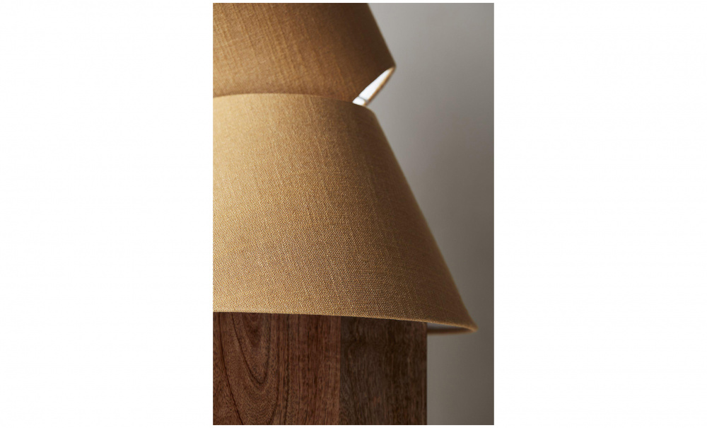 EMPIRE Lampskrm Florenzo Ochre 42cm i gruppen Belysning / Tillbehr / Lampskrmar hos SoffaDirekt.se (0842-1314)