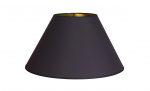 Byt till bild nr 1 (EMPIRE Lampskärm 50cm Svart/Guld)