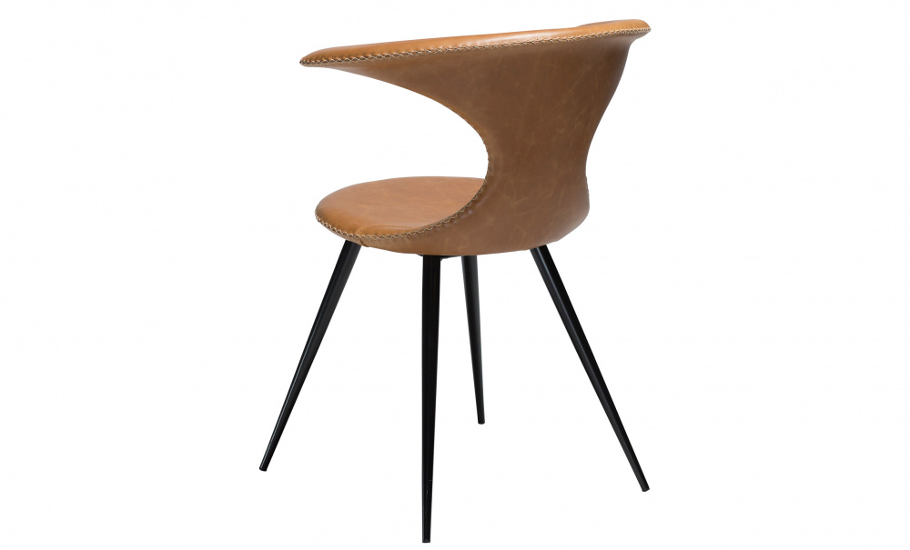 FLAIR Stol Lder Ljusbrun/Svart i gruppen Matplats / Sittmbler / Stolar hos SoffaDirekt.se (100222340)