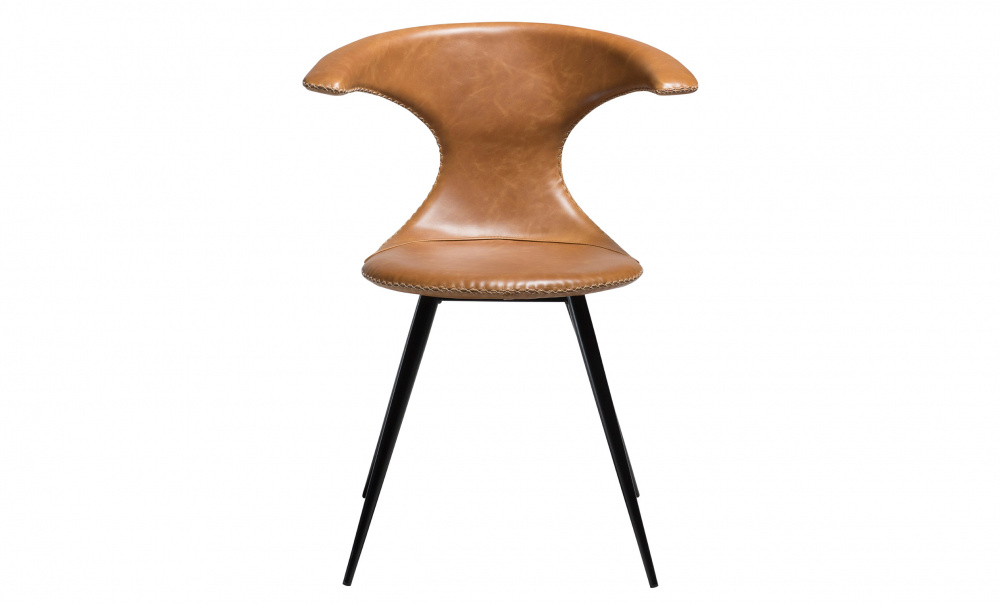 FLAIR Stol Lder Ljusbrun/Svart i gruppen Matplats / Sittmbler / Stolar hos SoffaDirekt.se (100222340)