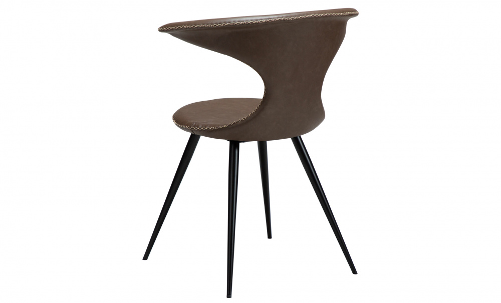 FLAIR Stol PU Mrkbrun/Svart i gruppen Matplats / Sittmbler / Stolar hos SoffaDirekt.se (100222450)