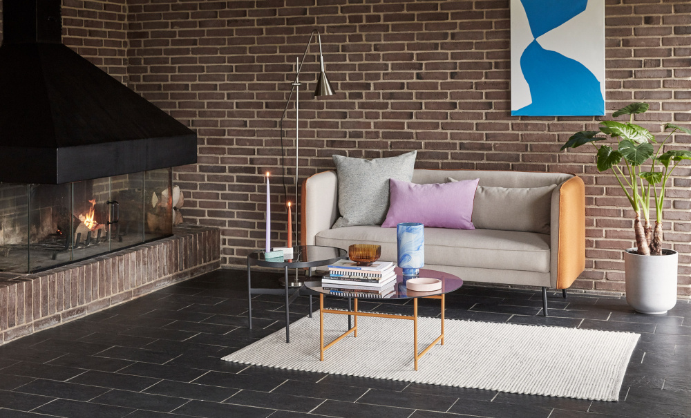 SHADE Soffa Beige/Orange i gruppen Vardagsrum / Soffor / 2-4 Sitssoffor hos SoffaDirekt.se (101202)